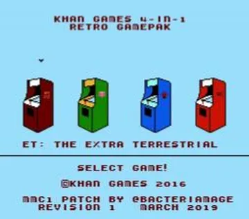 KHAN Games 4-in-1 Retro Gamepak (World) (Aftermarket) (Unl) screen shot title